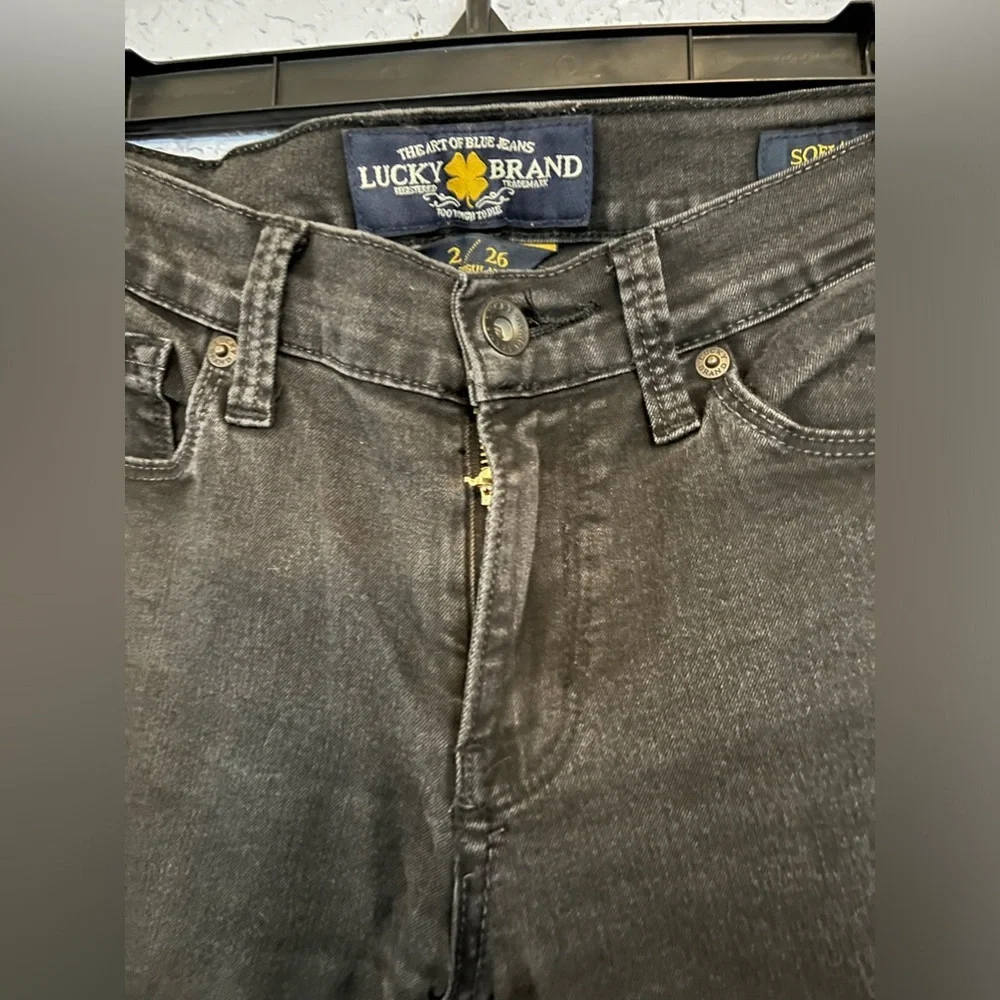 Lucky Brand Black Denim Jeans | 2/26 | Signature Sophia Stretch - Picture 4 of 6